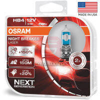 OSRAM หลอดไฟหน้า รถยนต์ HB4 9006 รุ่น Night Breaker Laser สว่างขึ้น +150%