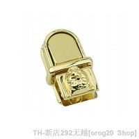 【CC】✢❉  10 Pieces Luggage hardware accessories light golden leopard head die-casting twist lock bag and