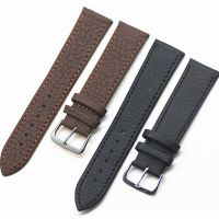 Genuine Leather Strap Watchband 10-22mm Men Women Replacement Wrist Band Bracelet With Stainless Steel Buckle Watch Accessories