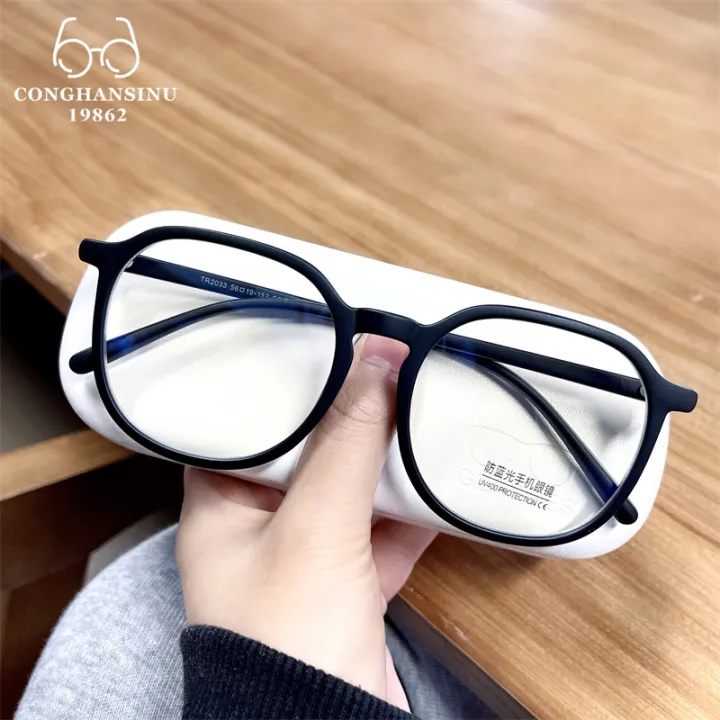 Anti Blue Light Myopia Glasses For Women Men Fashion Tr90 Frame Shortsighted Glasses 6050