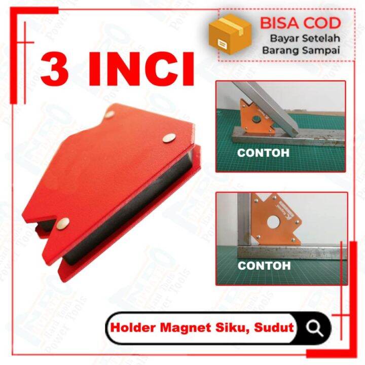 Siku Magnet Besi Las Clamp Panah Klem Siku Magnet Besi Las Jumbo