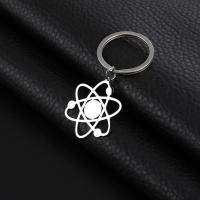 SKYRIM The Bigbang Theory Atom Key Chain Women Men Stainless Steel Physics Chemistry Science Pendant Keyring Holder Jewelry Gift Key Chains