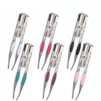 【YD】 With Lamp Clip Eyebrow Makeup Tools Hair Removal Clamp Delicate Trimming