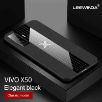 เคสโทรศัพท์สำหรับ Vivo X50,ฝาหลังกันกระแทกขอบนิ่มลายผ้าการต่อสู้สามครั้ง