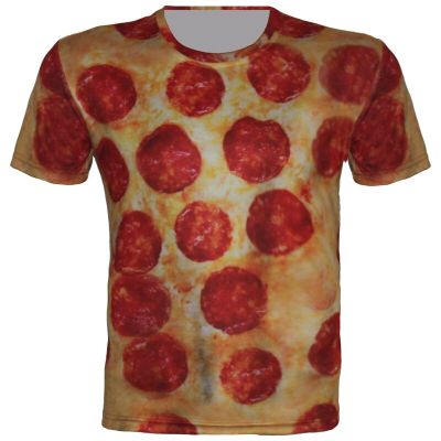 Children New 3D T Shirt Pizza Food Print Brand Design T-Shirt Boy Girl Cool Clothes Short Sleeve Fashion Tops 2022 Summer Wear