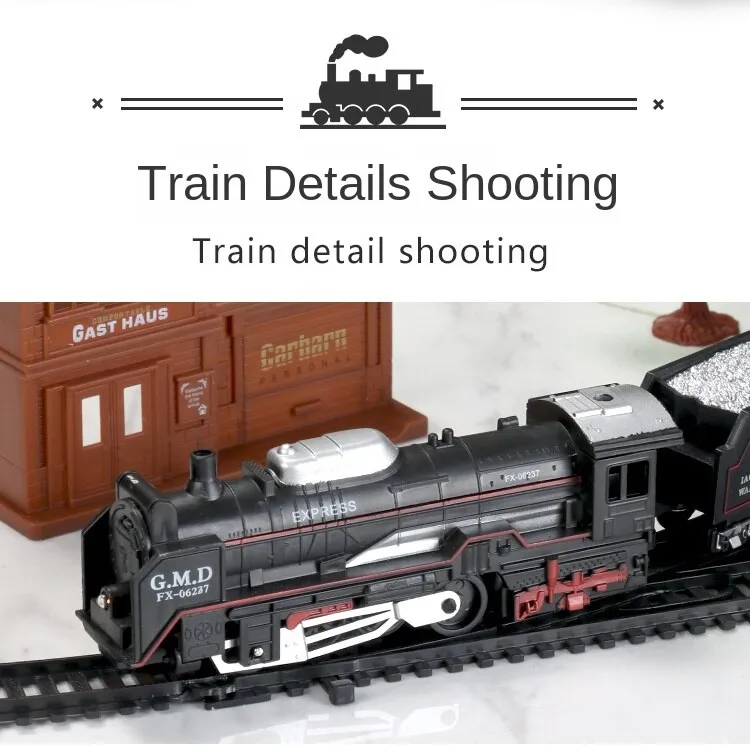 Mua Tàu lửa chạy trên đường ray xe lửa đồ chơi chạy pin cho bé tàu hỏa  bằng nhựa có âm thanh và đèn như thật có hộp đẹp  Tiki