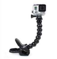 Jaws Flex Clamp Mount + Adjustable Neck for Gopro 3+ 3 2 Accessories (Black)