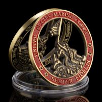 【CW】✠  Big US Corps Souvenir Coin Department of The Colorful Metal Plated Medal Coins