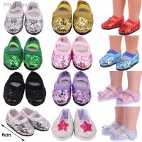 6Cm Doll Shoes Multicolor Sequined Elastic Band Style For 14.5Inch Wellie Wisher amp; 32-34Cm Paola Reina Dolls Clothes Accessories