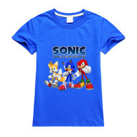 Sonic The Hedgehog ฤดูร้อนเด็กผ้าฝ้าย Tshirt เด็ก Tshirt Bottoming เสื้อ Bottoming เสื้อ Boy S 100% ผ้าฝ้ายครึ่งแขน