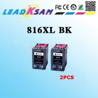 2ชิ้นเปลี่ยนสำหรับ Hp 816 816xl ตลับหมึกสีดำ C8816a เครื่องปรินต์สีดำตลับ Dj 3538/3558/3658/3668/5168/5652