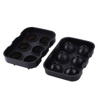 Ice-Cube Tray, 2 Inch Rose Ice-Cube Trays with Covers, 6 Cavity Silicone Rose Ice Ball Maker, Easy Release Ice-Cube