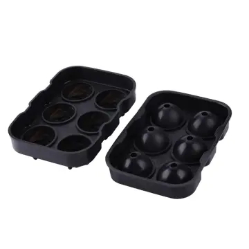 Ice Cube Tray,2 Inch Rose Ice Cube Trays With Covers, 6 Cavity