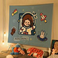 【Ready】? Cartoon anime cute characters live broadcast background cloth house bedroom decoration cloth dormitory hide ugly hanging cloth tapestry