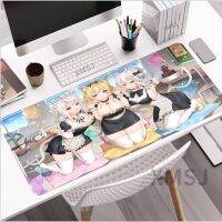 Nekopara เซ็กซี่ใหญ่หน้าอกกระต่ายแม่บ้าน Mousepad xxl แล็ปท็อปอุปกรณ์เกมคอมพิวเตอร์แป้นพิมพ์เกมมิ่ง Kawaii แผ่นรองเมาส์แผ่นรองโต๊ะ