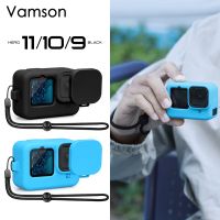 เคสซิลิโคนสำหรับ Gopro Hero 11 10 9 Black Screen Protector ฟิล์มเลนส์เคสสำหรับโกโปรพระเอก10 9อุปกรณ์เสริม