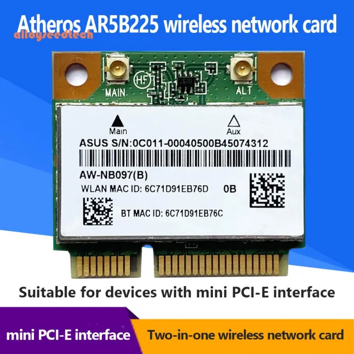 AR5B225 2 In 1 PC Computer Wireless Network Card Bluetooth-Compatible ...