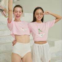 Casa De Verano Rosa T-shirt (glow) - The Summer Project / เสื้อยืด ซัมเมอร์ เสื้อสีชมพู