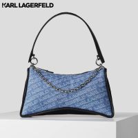 KARL LAGERFELD - K/SEVEN ELEMENT DENIM SHOULDER BAG 231W3021 กระเป๋าสะพายไหล่