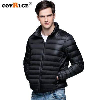 ZZOOI Covrlge 2018 Autumn Winter New Man Duck Down Jacket Ultra Light Thin Fit Size Jackets Men Stand Collar Outerwear Coat MWY001
