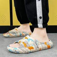 【CC】✜  Original Brand-new Slippers Mens Sandals Fashion Thick Bottom Slip-on Camouflage Beach Shoes Size