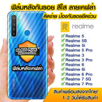 ฟิล์มหลัง Realme ฟิล์มหลัง กันรอย Realme ลายเคฟล่า สีใส ฟิล์มหลังเครื่อง Realme 5/5s/5i/5pro/Realme3/Realme3pro/Realme6/Realme6i/6pro/Realme7/Realme7Pro