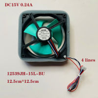 ตู้เย็นพัดลมระบายความร้อนสำหรับพัดลม12539JH-15L-BU NMB-MAT ตู้เย็น DC15V 0.24A