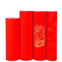 Chinese Spring Couplets Red Paper Lucky Money Envelope Paper Cutting Red Xuan Paper Brush Calligraphy Half Ripe Red Xuan Paper