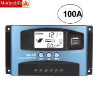 [Modenlife] จอแสดงผลเครื่องควบคุมการชาร์จพลังงานแสงอาทิตย์100A MPPT 12V 24V