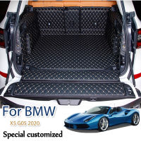 High quality! Full set car trunk mats back door mat for BMW X5 G05 2020 waterproof cargo liner mats boot cars for X5 2019