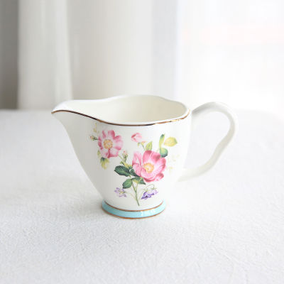 Flower Tea Cup Saucers Set Porcelain Tea Pot Creamer Sugar Bowl Coffee Mug Household Teaware Sets Coffeeware Supplier