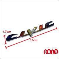 อุปกรณ์เสริมรถยนต์ LOGO สัญลักษณ์ Civic แต่งท้ายสีไทเทเงินขนาด 17 x 1.7 cm มีกาวสองหน้าแปะด้านหลังสามารถติดตั้งได้ทันที**มาร้านนี่จบในที่เดี