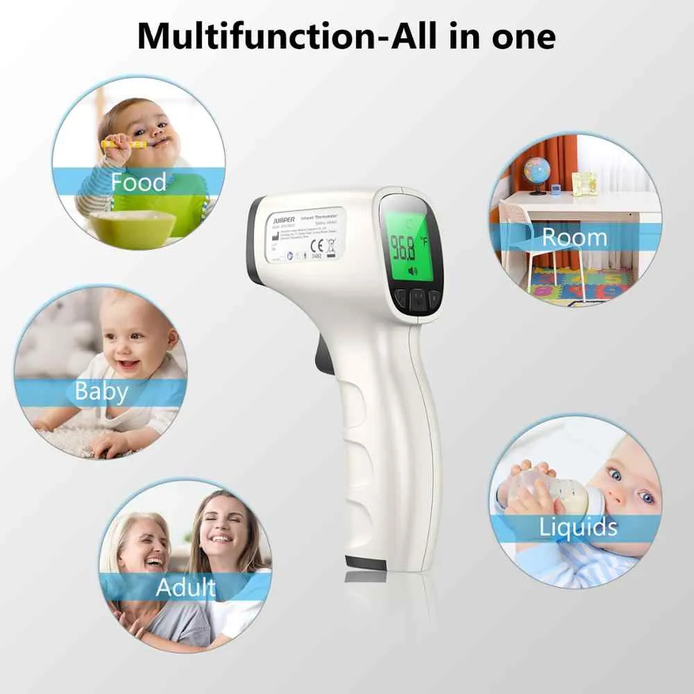 Jumper Non-contact Forehead Thermometer, FDA/CE Approved, JPD-FR202