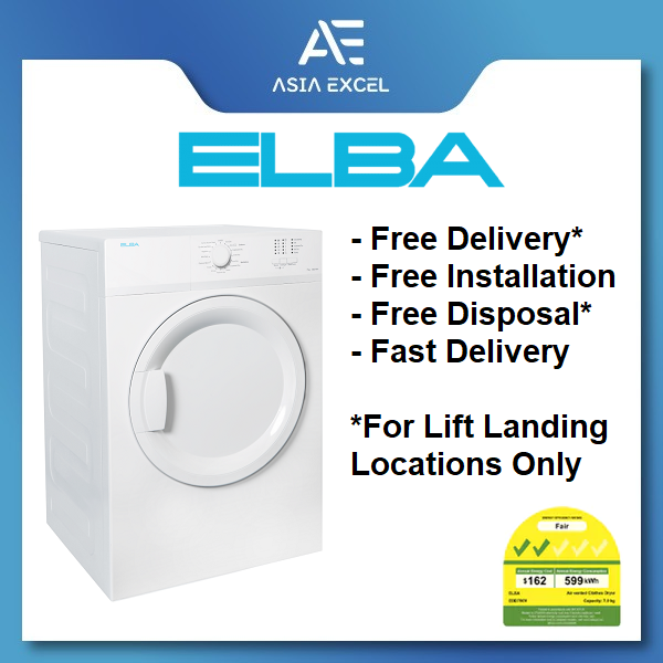 Elba Ebd 750 V Ebd750v 7kg Front Load Air Vented Dryer Lazada Singapore 1263