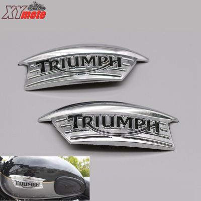 Motorcycle 3D ABS Retro Gas Tank Emblem Fuel Badge Letter Decal Sticker For Triumph 750 T100 T120