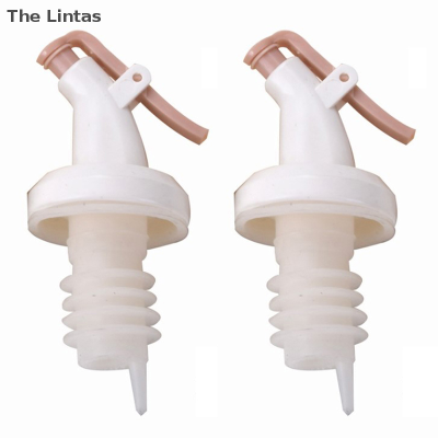 [The Lintas] จุกเทเหล้าฉีดหัวฉีดพลาสติกปลั๊คล็อกจุกยางขวดใส่น้ำมัน2ชิ้น