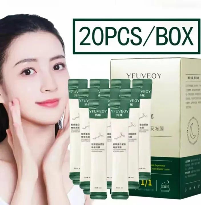 YFUVEOY Collagen Jelly Firming Sleeping Mask Antiaging antiwrinkle Muscle Lifting Stretching