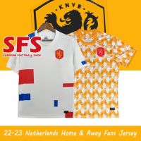 shot goods 【SFS】Top Quality Netherlands Jerseys Football Jersey Away Clothing Holland Soccer Jersey 2022 Word Cup Fans Version S-4X