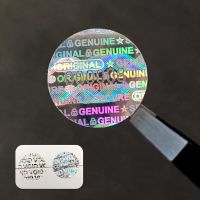 hot！【DT】❖  280/580pcs Circular tamper hologram stickers warranty seal security label with serial number