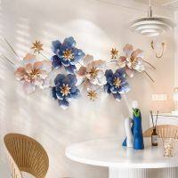 【NEW】【Penghantaran Privasi Tinggi】 European-Style Three-Dimensional Flower Sofa Background Wall Decorative Pendant Restaurant Light Luxury Handmade Distressed Wrought Iron Wall Decoration Wall Hanging