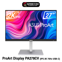 ASUS ProArt Display PA278CV Professional Monitor 27" 2K WQHD (2560x1440) 100% sRGB IPS 75Hz 5ms จอคอมพิวเตอร์