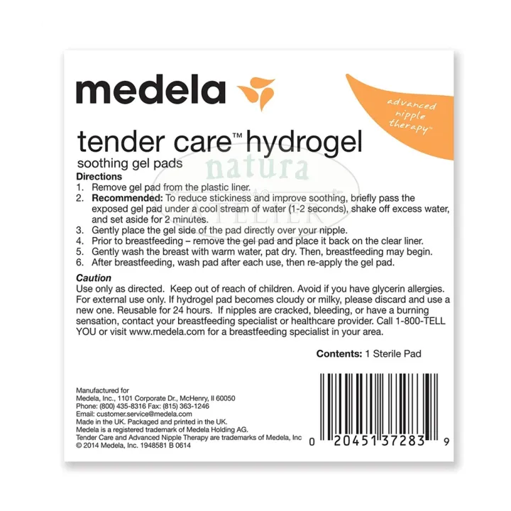 Medela Tender Care Hydrogel Pads, for Instant Sore Relief, 14 Pads