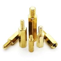 M2 M2.5 M3 M4 M5 Brass Copper Hex Standoff Hexagon Pillar Column Male-Female External Screw Thread Spacer for PCB Motherboard