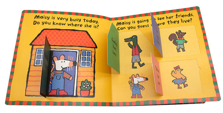 spot-mouse-bobo-series-maisy-s-big-flap-book-flip-open-paperboard-book-english-original-childrens-enlightenment-picture-book-lucy-cousins-parent-child-interactive-game-book