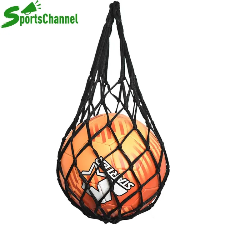 Nylon Football Soccer Ball Net Bag Volleyball Basketball Carry Mesh