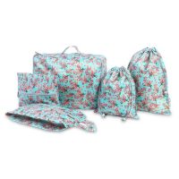 FN946N Organizer 5PCS Set Travel Bag Flamingo Printing Women Packing Cubes Traveling Cubes Bag for Luggage Clothing Shoes 2020