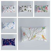 【CW】✈  Chinese pillowcase flower and bird cushion living room home furnishing car backrest