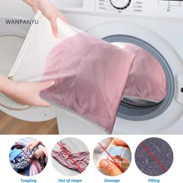 Cheap 3/4/5/6/7Pcs Washing Machine Laundry Bag Underwear Clothes Mesh Net  Zipper Pouch