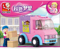 ProudNada Toys ของเล่นเด็ก ตัวต่อเลโก้ เลโก้ รถ ส่งขนม Sluban DELIVERY CAR 102 PCS B0520