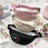 ✥☸  INS soft sister cute girl chest package Japanese harajuku ulzzang cartoon pockets oblique satchel female students